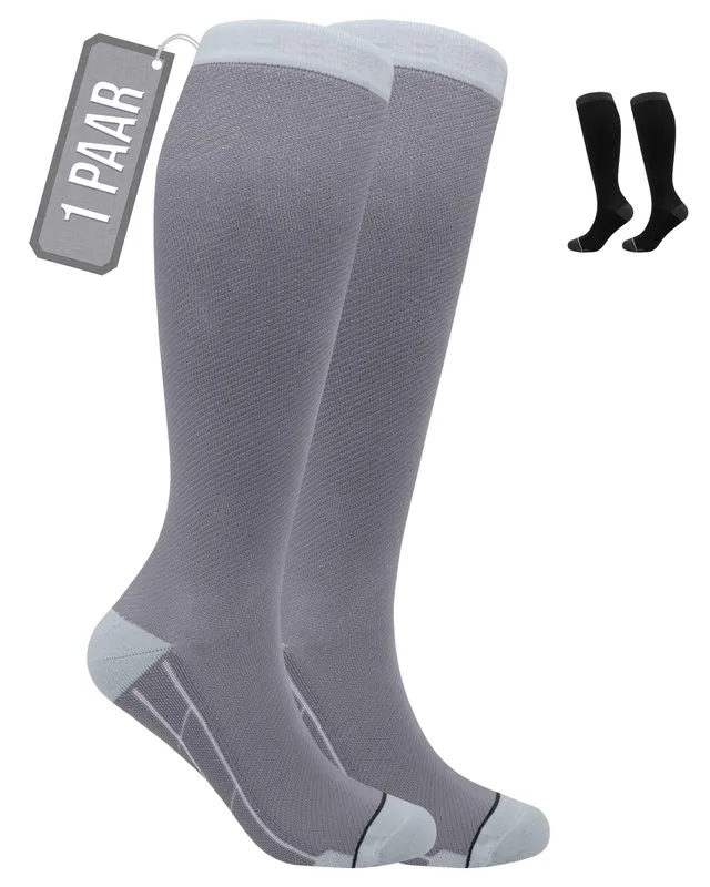 360 RELIEF Medical Compression Socks grau 1 Paar Stützstrümpfe