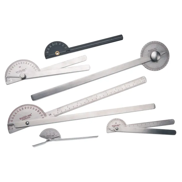 CanDo Baseline Goniometer-Set 6-teilig Edelstahl mit Koffer
