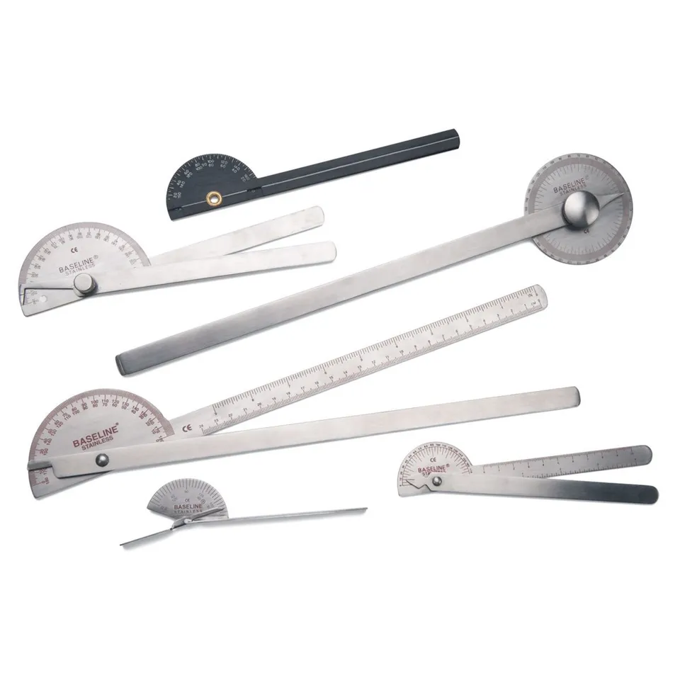 CanDo Baseline Goniometer-Set 6-teilig Edelstahl mit Koffer