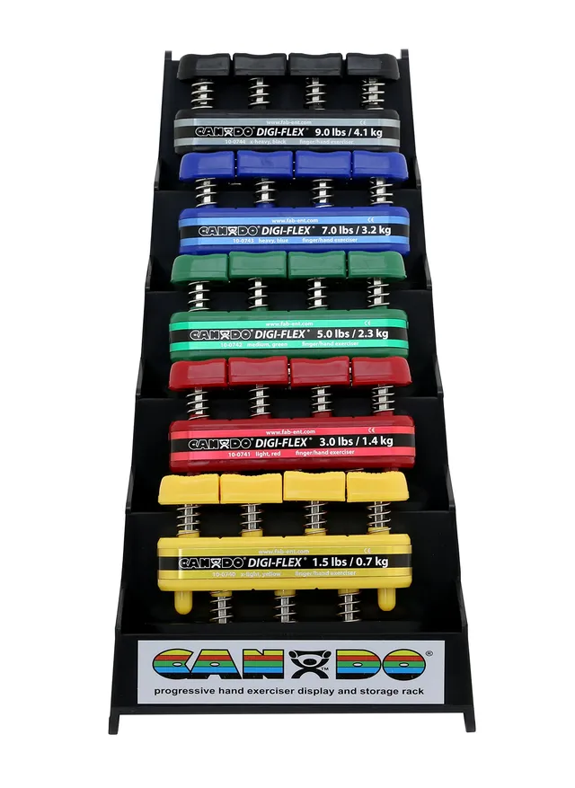 CanDo Digi-Flex Handtrainer-Set 5 Stück Finger Ständer