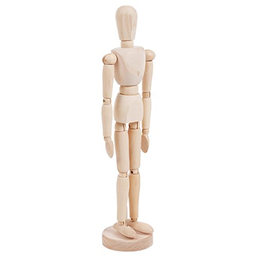Sport-Tec Lehrmittel Modellpuppe männlich Holz 30 cm Stativ