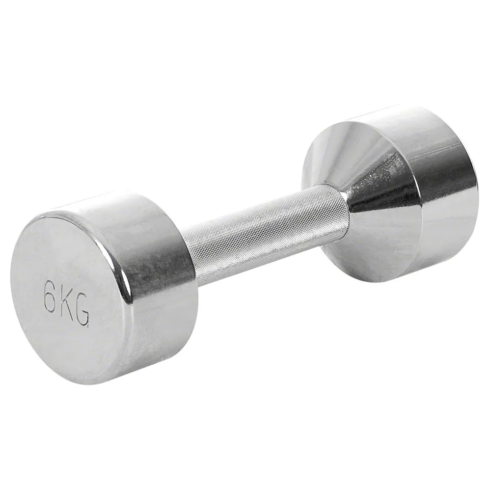 Sport-Tec Chromhantel 6 kg Kurzhantel verchromt