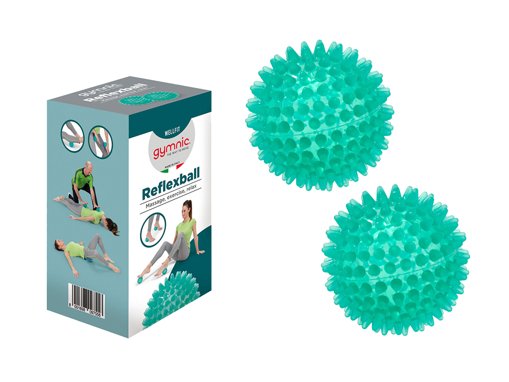 PEZZI Fitness Reflexball Gift Miniball 8 cm 2er-Set