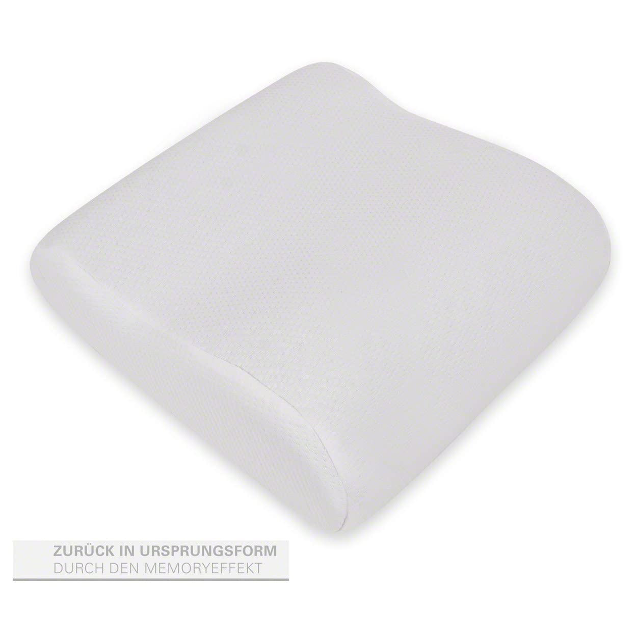 Sport-Tec Viscoline Reisekopfkissen anatomisch weiß 34x33x13