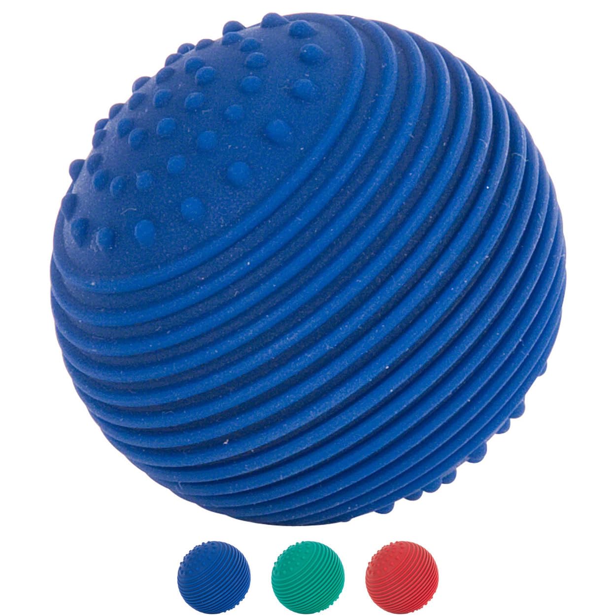 Sport-Tec Wellness Reflexball Noppen Massageball 5,5 cm Blau Motorik