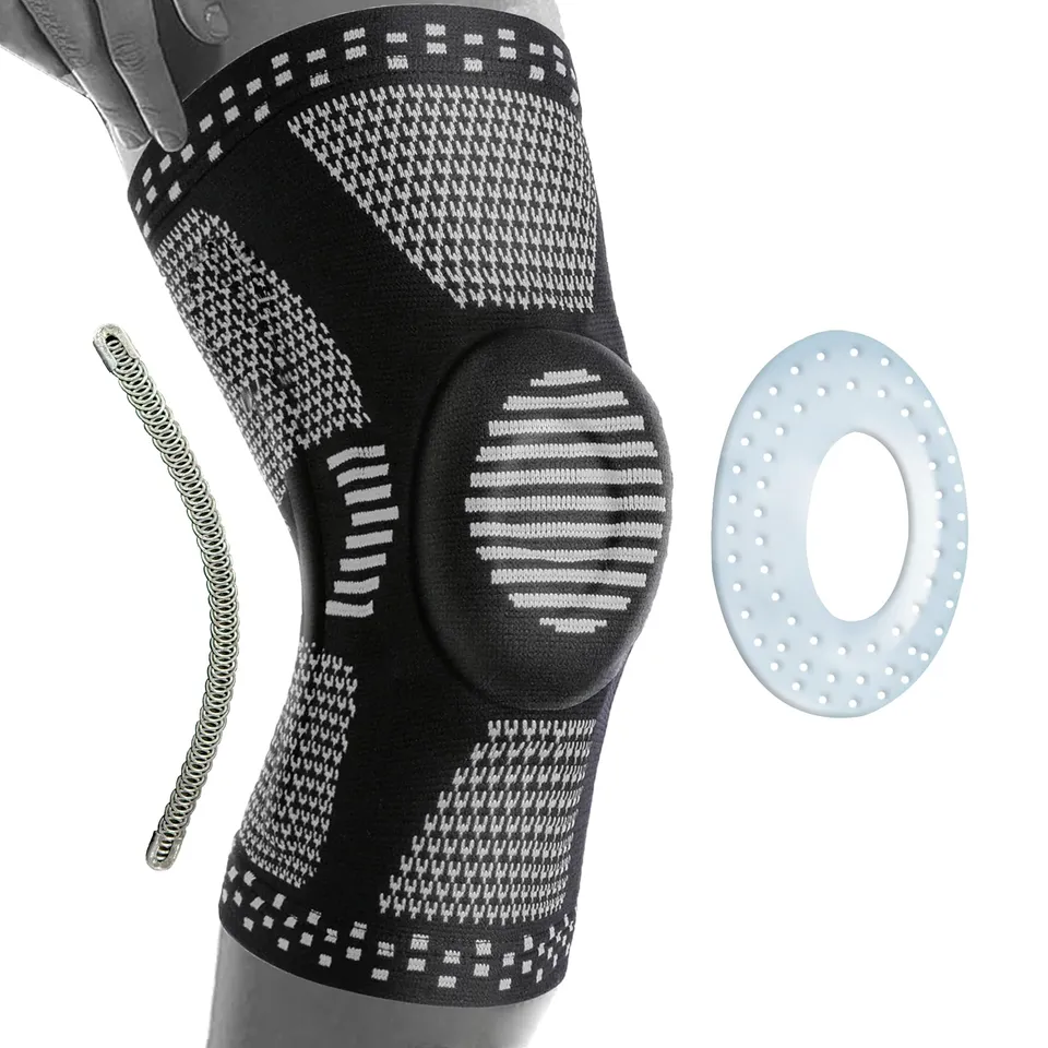 360 RELIEF Knee Support Brace Kniebandage Schwarz mit Gelenk