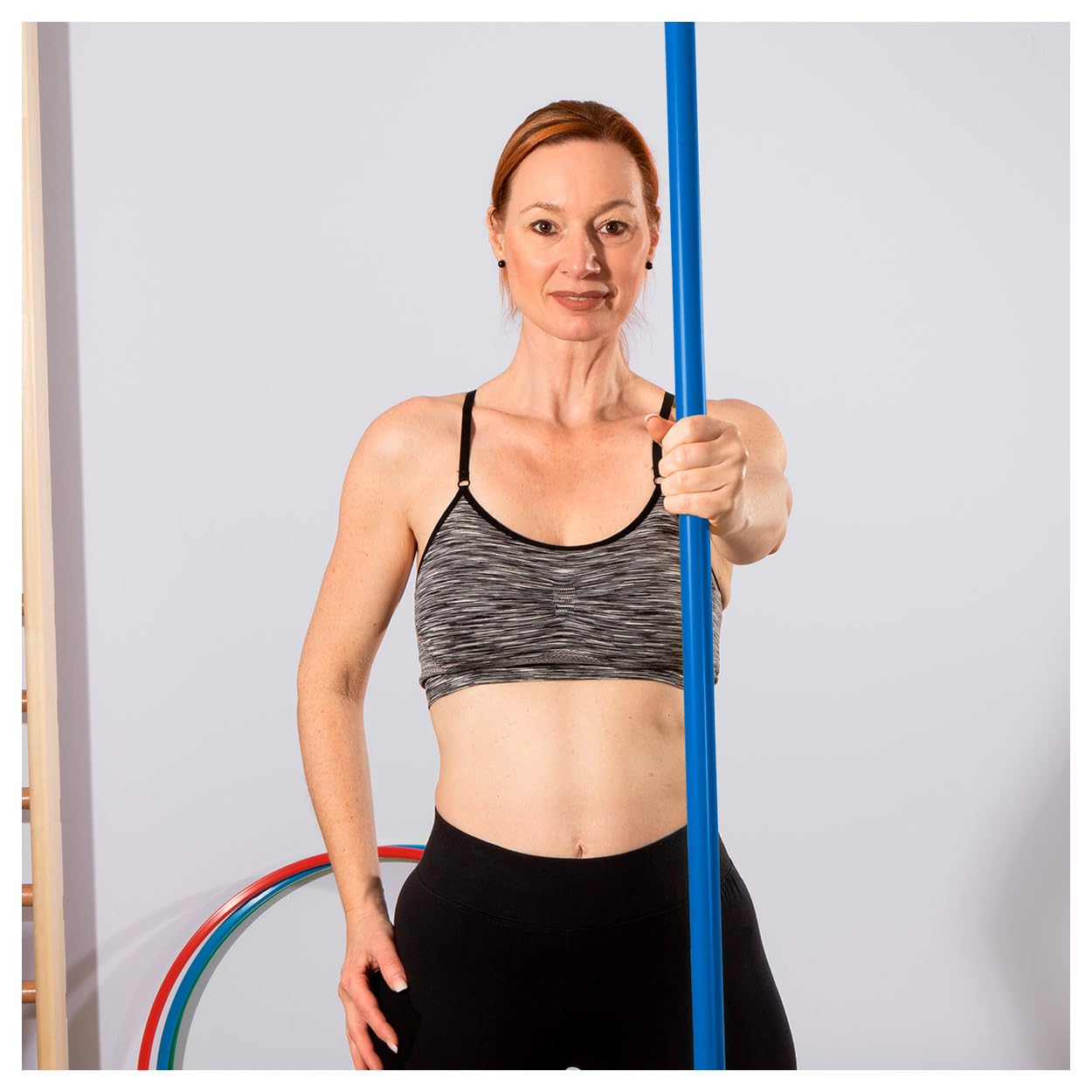Sport-Tec Turnstab Gymnastikstab 120cm Blau Kunststoff